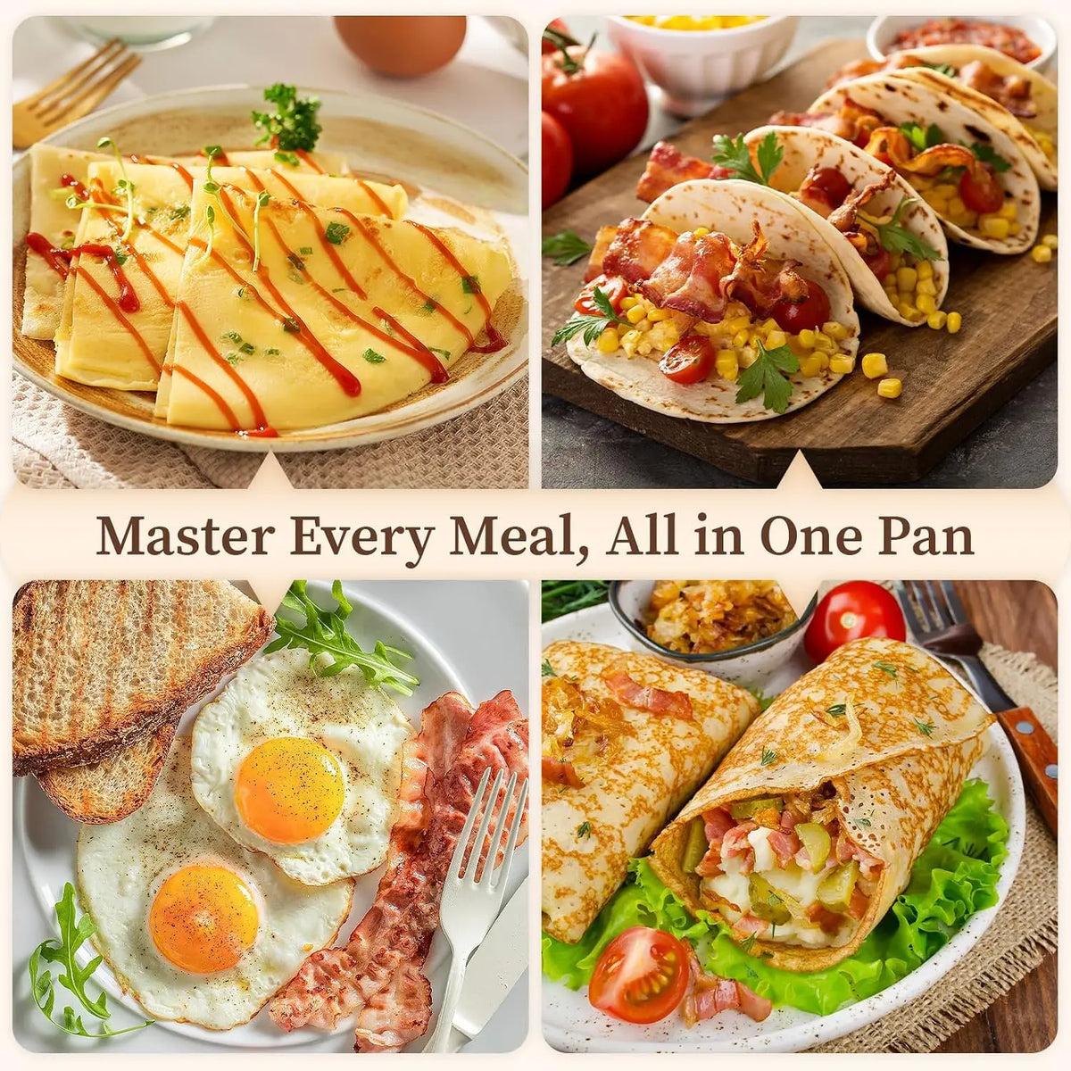 10-Inch Nonstick Crepe Pan with Wooden Spreader.....