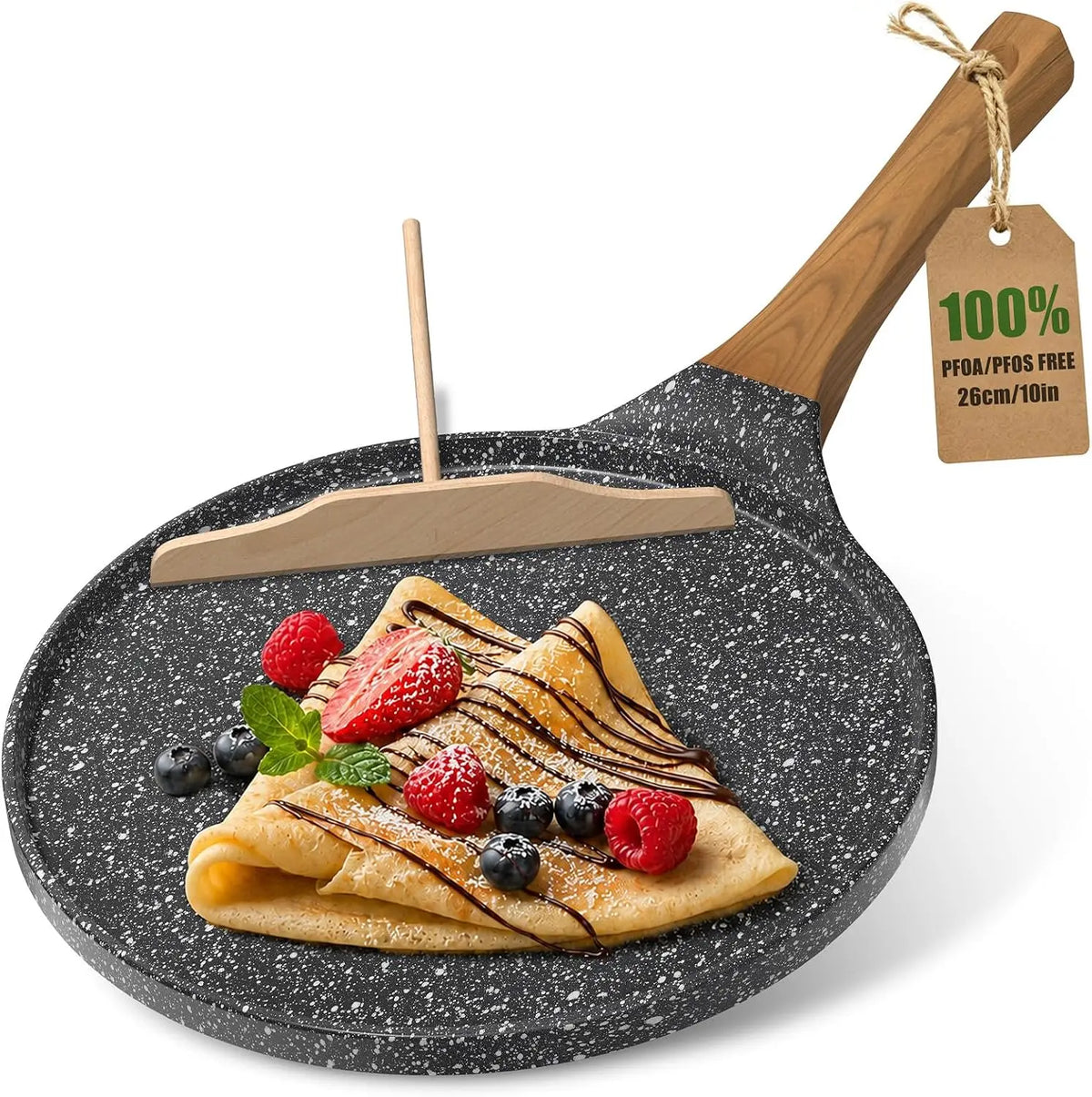 10-Inch Nonstick Crepe Pan with Wooden Spreader.....