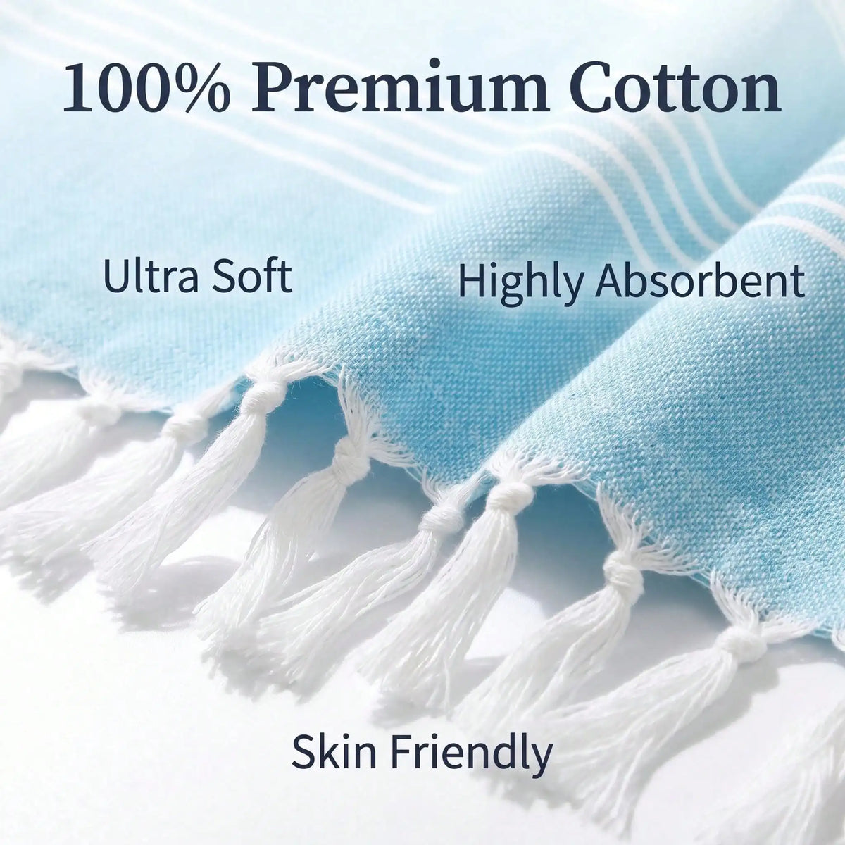 100% Cotton, Quick Drying Super Soft, High-Quality, Bathroom Towel, 2 colors