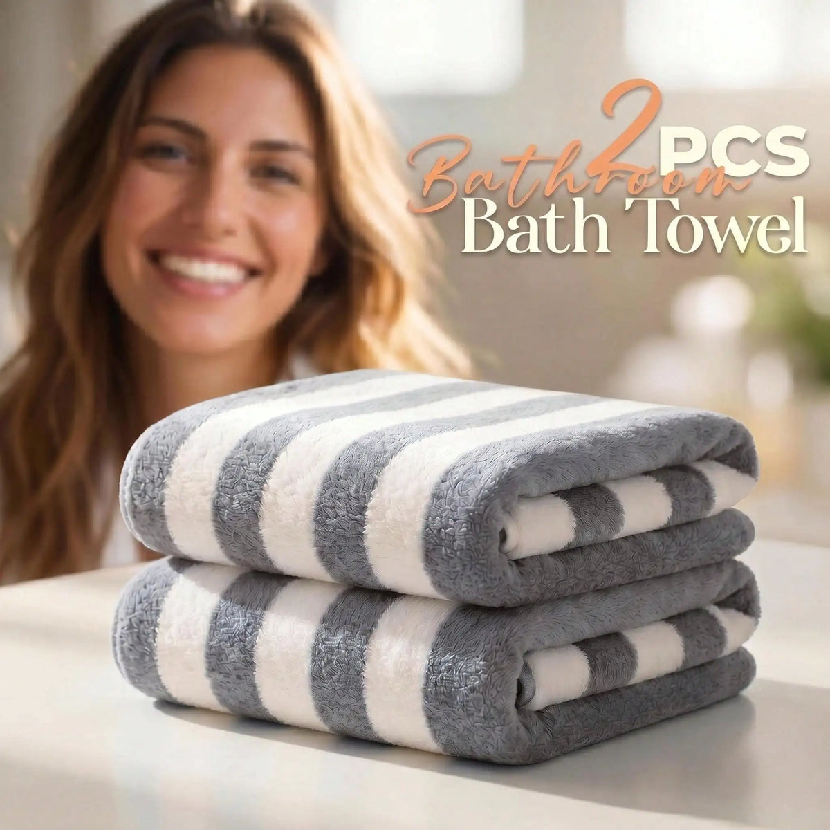1 Pc. 2 Pc. 4 Pc. Soft Fluffy Bath Towel Quick Drying Beach, 2 Colors......