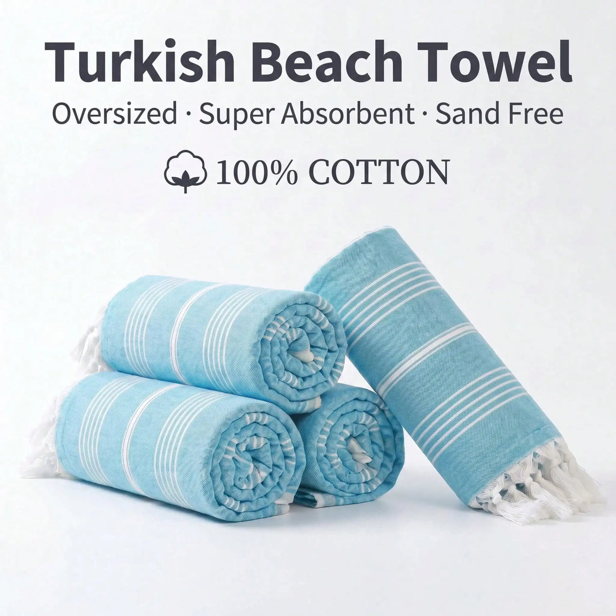 100% Cotton, Quick Drying Super Soft, High-Quality, Bathroom Towel, 2 colors
