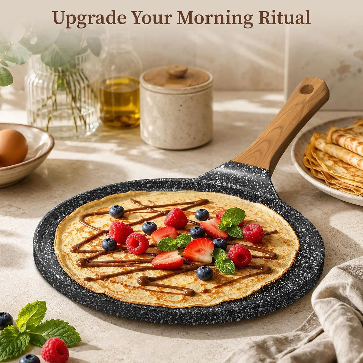 10-Inch Nonstick Crepe Pan with Wooden Spreader.....