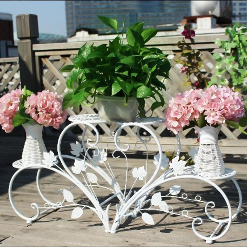 2PCS 4 tiers Classic Plant Stand, Indoor Outdoor....