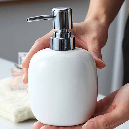 Ceramic Soap Dispenser Bottle Pump Type 450ML