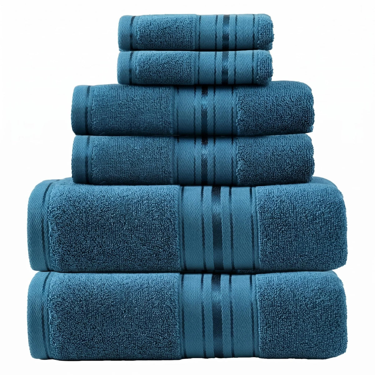 6-Piece, 9 Colors Towel Set, 100% Cotton Turkish Bath Towels, 55x27 In. Hand Towels And Washcloths for Bathroom.....