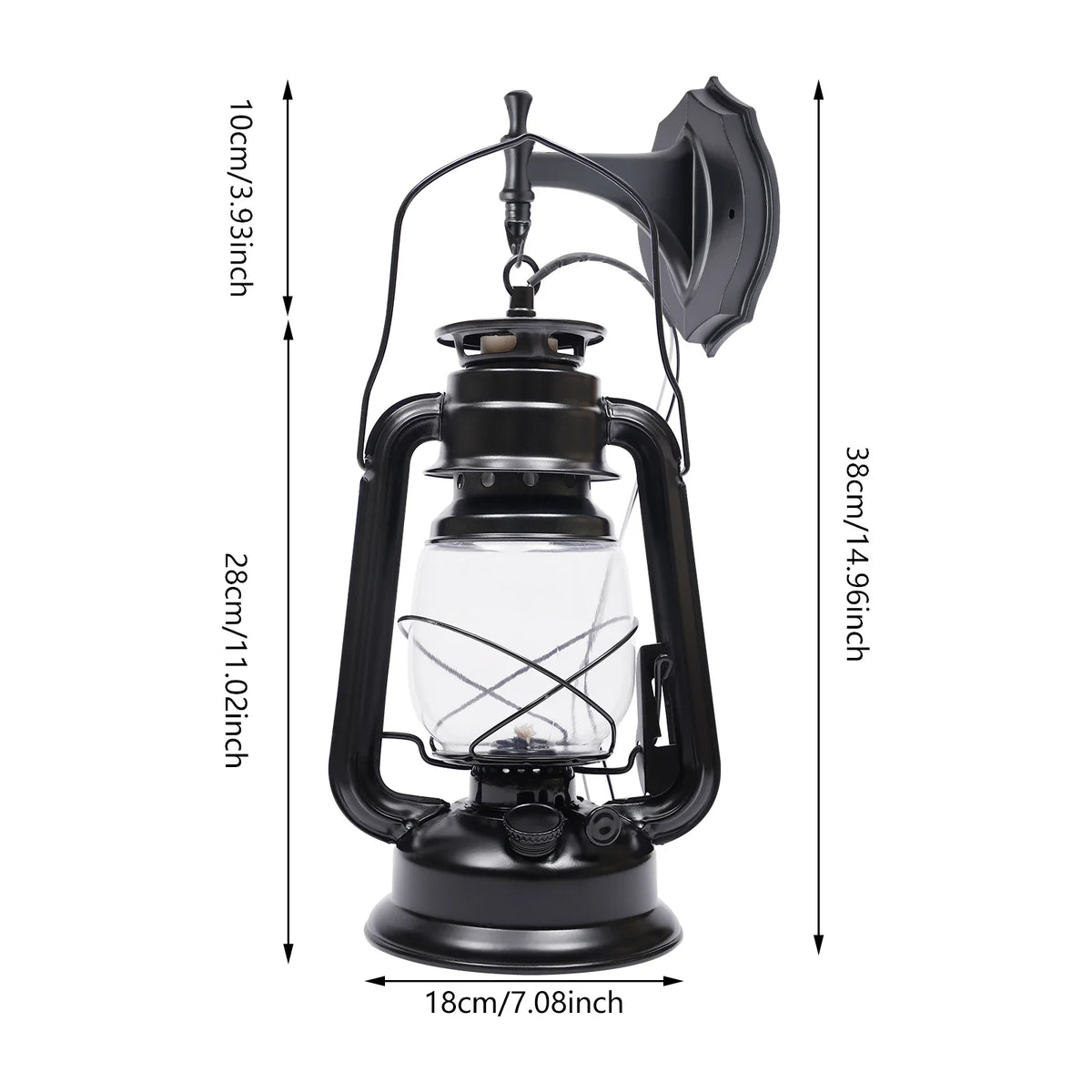 NEWEST Rustic Lantern Light, Vintage Wall Lamp,