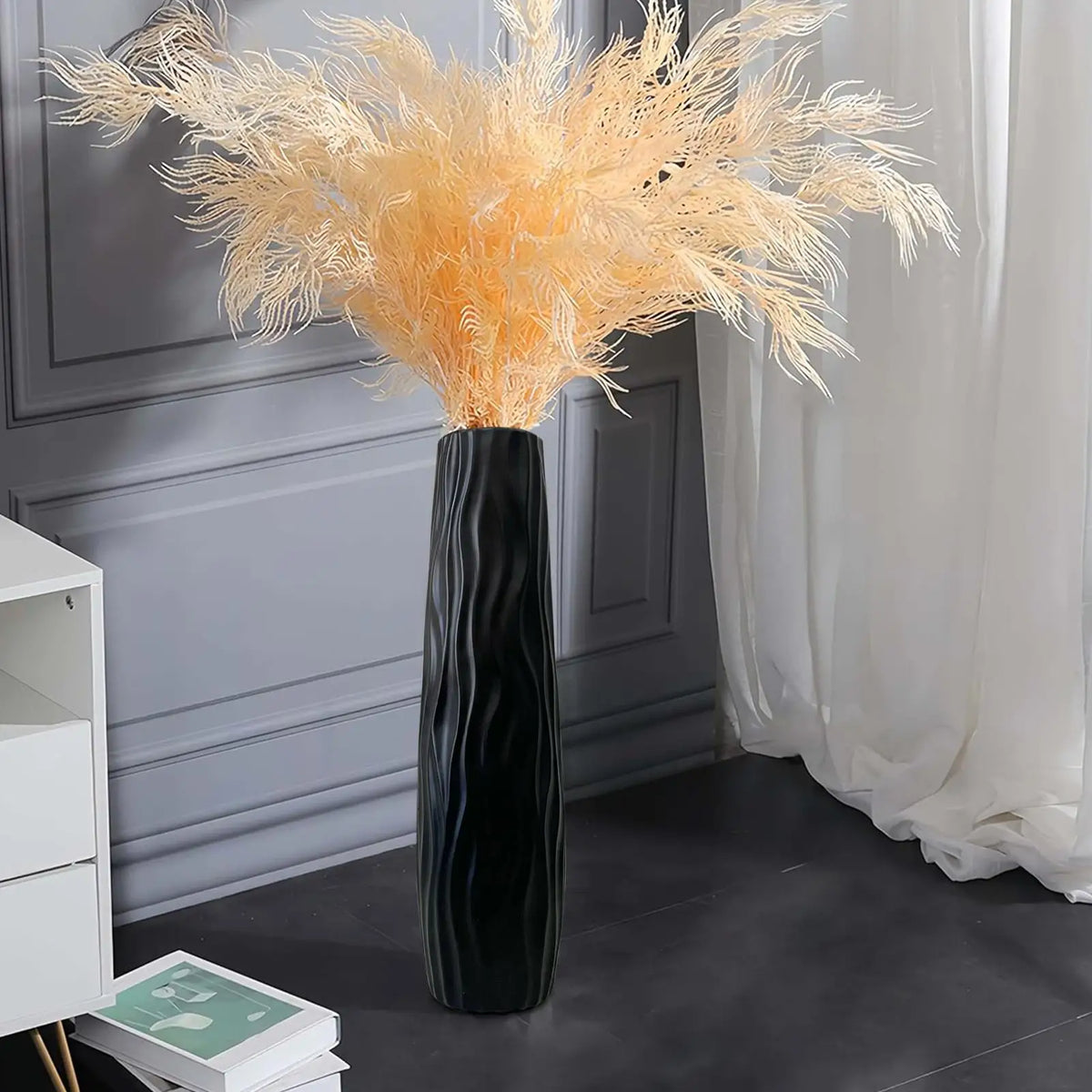 Large Tall Simple Plastic Flower Vase