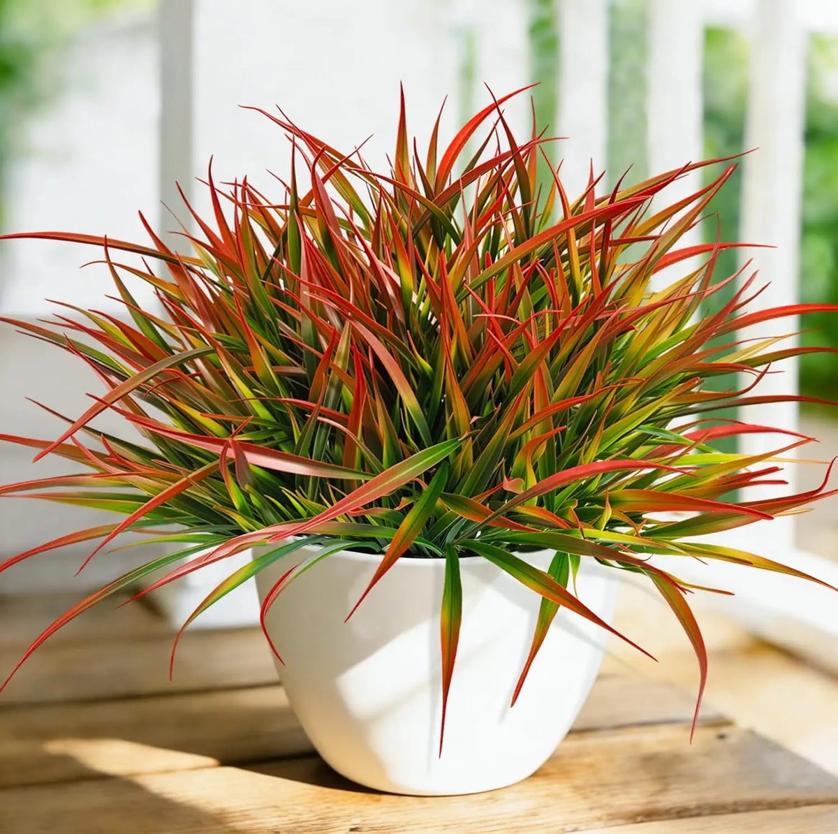 6 Bouquets (No Pot) UV Resistant Artificial Grass Plant
