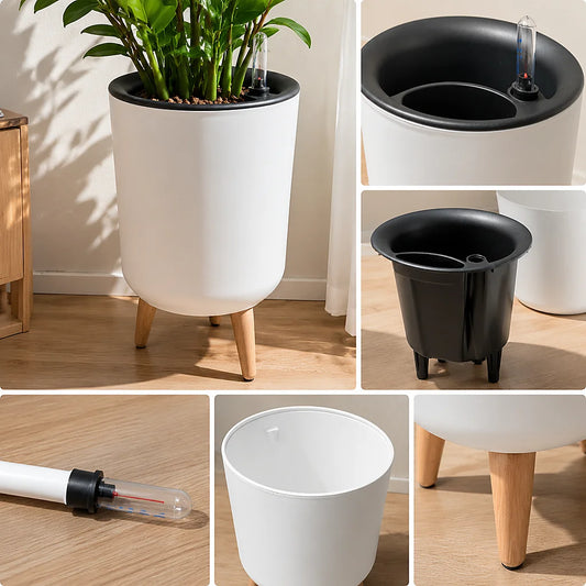 Self‑Watering Raised Planter with Water Level Indicator
