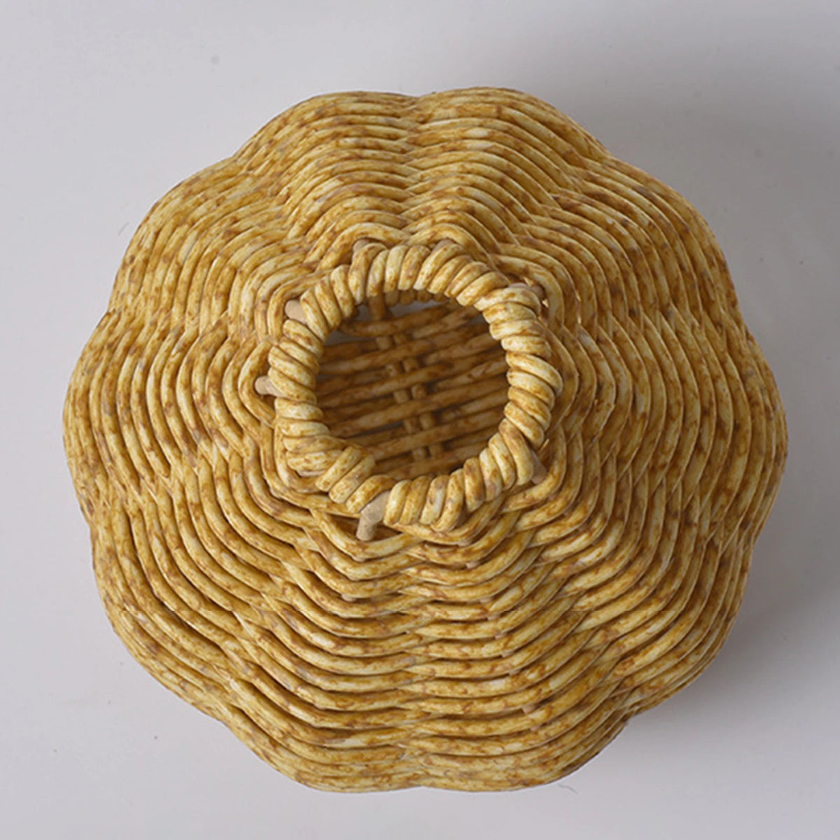 Handmade Vintage Hand Woven Rattan Vase