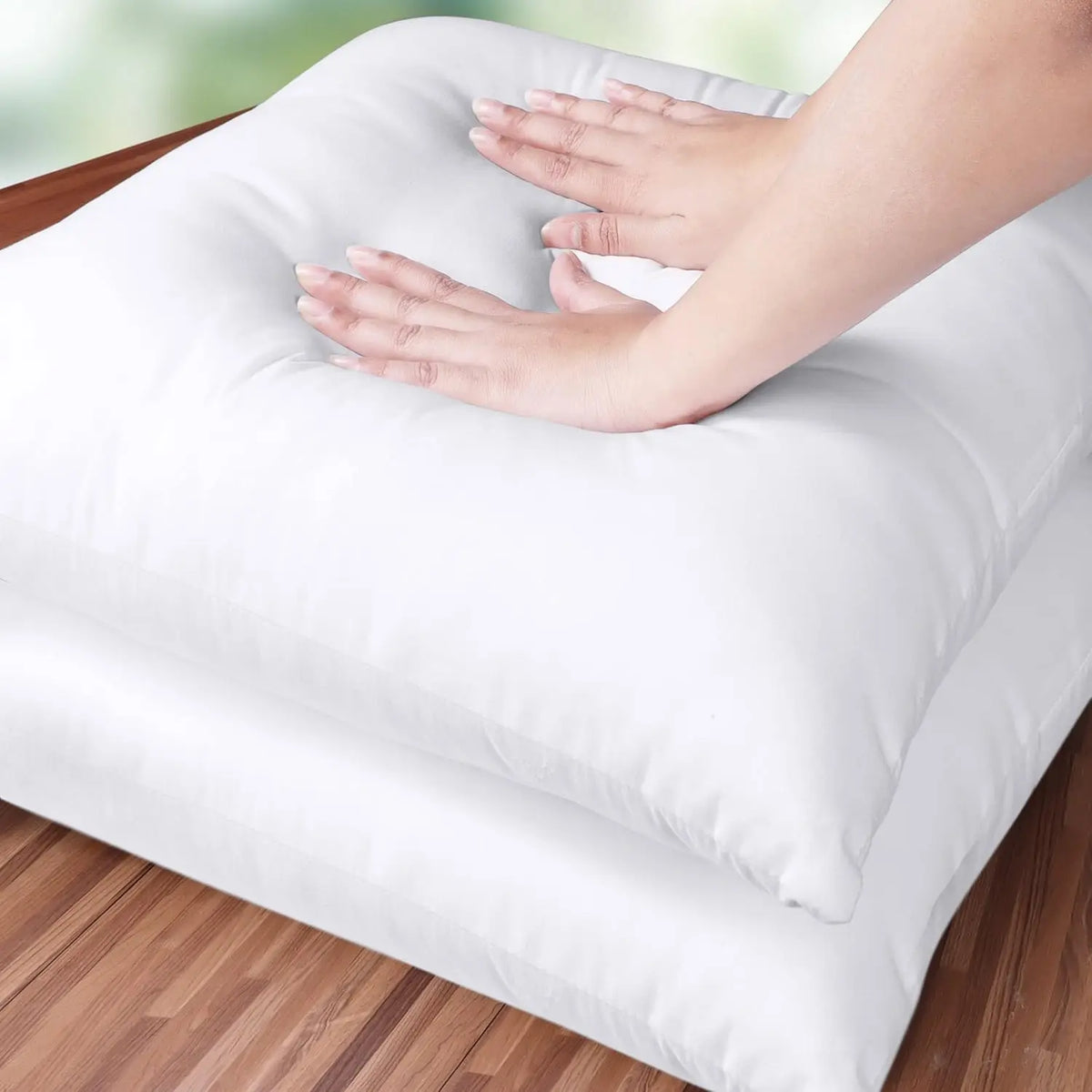 Throw Pillows Insert (Pack of 2 or 4, White) - 18 x 18 Inches Couch Pillows - Indoor
