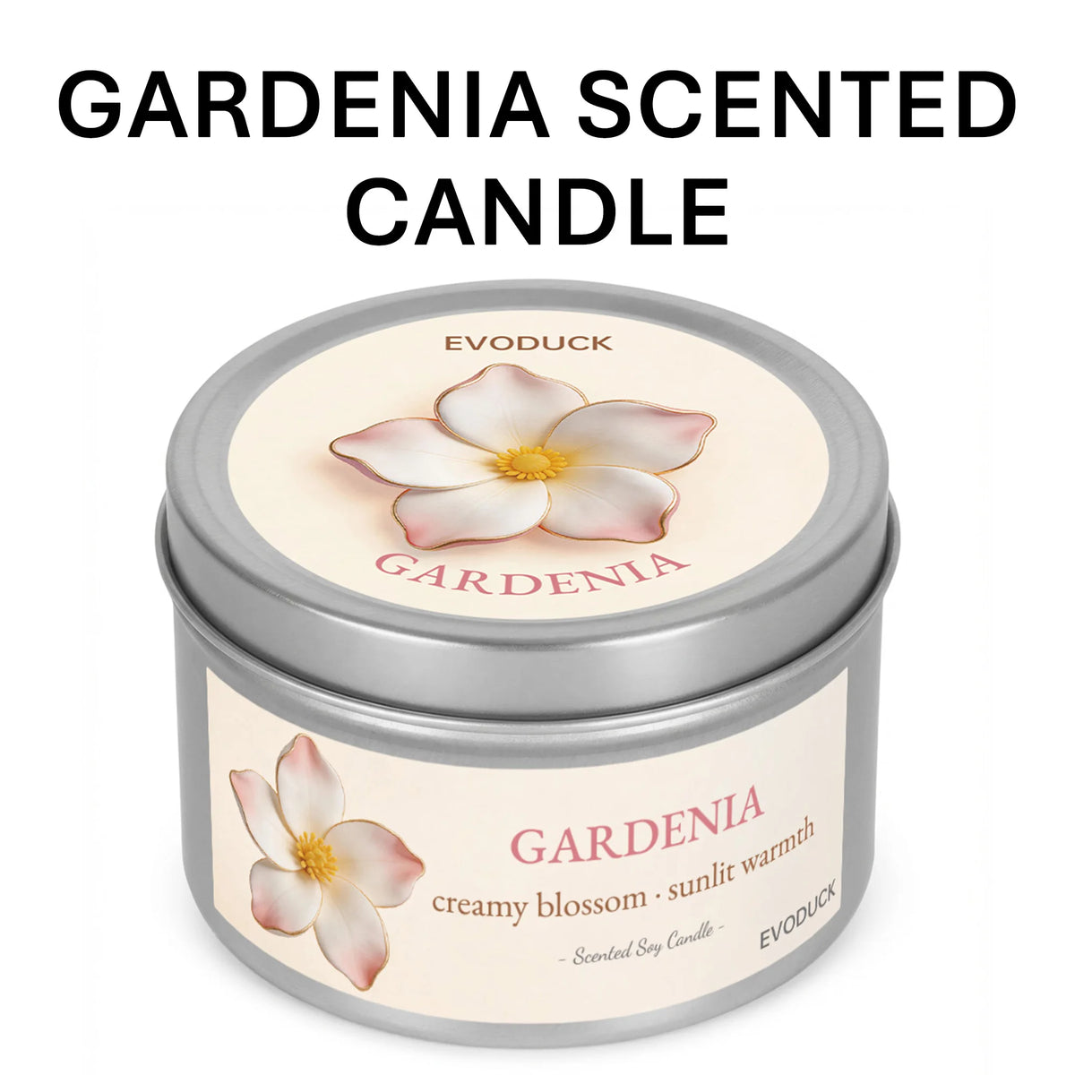 2Pcs Floral Scented Candle Set with White Tea Peony, Rose Jasmine, Freesia and Gardenia Fragrances, Natural Soy Wax,