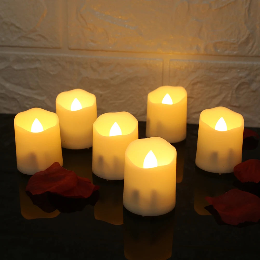 12 Rechargeable Led Candles Timer Remote LED Light Flameless.....