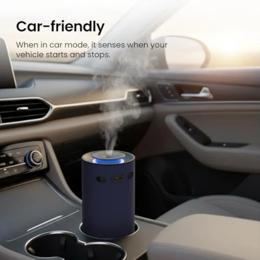 Waterless essential oil diffuser for car/home/office; aluminum alloy body; matte finish, USB Charged.....