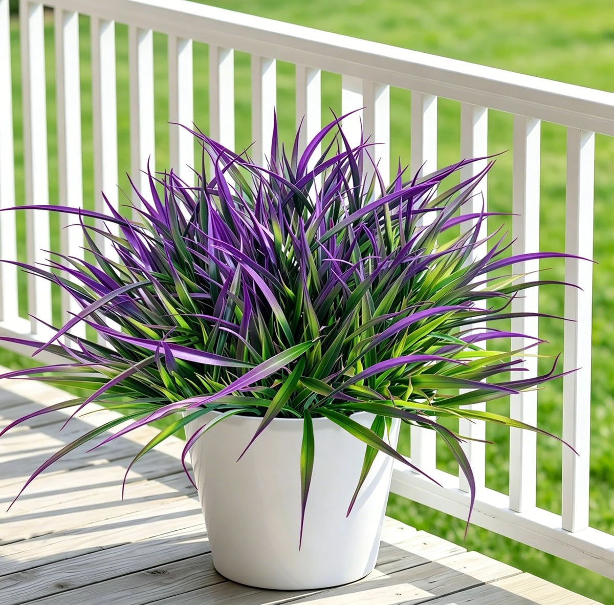 6 Bouquets (No Pot) UV Resistant Artificial Grass Plant