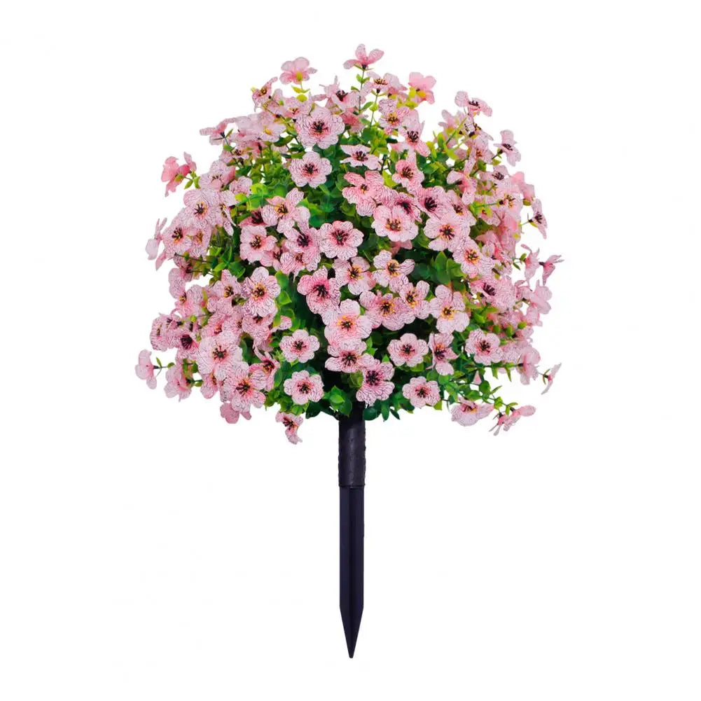 1/2Pcs Artificial Violets Flower with Stake Indoor Outdoor....