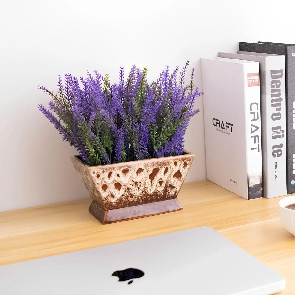 Realistic Artificial Lavender Plant in Pot...