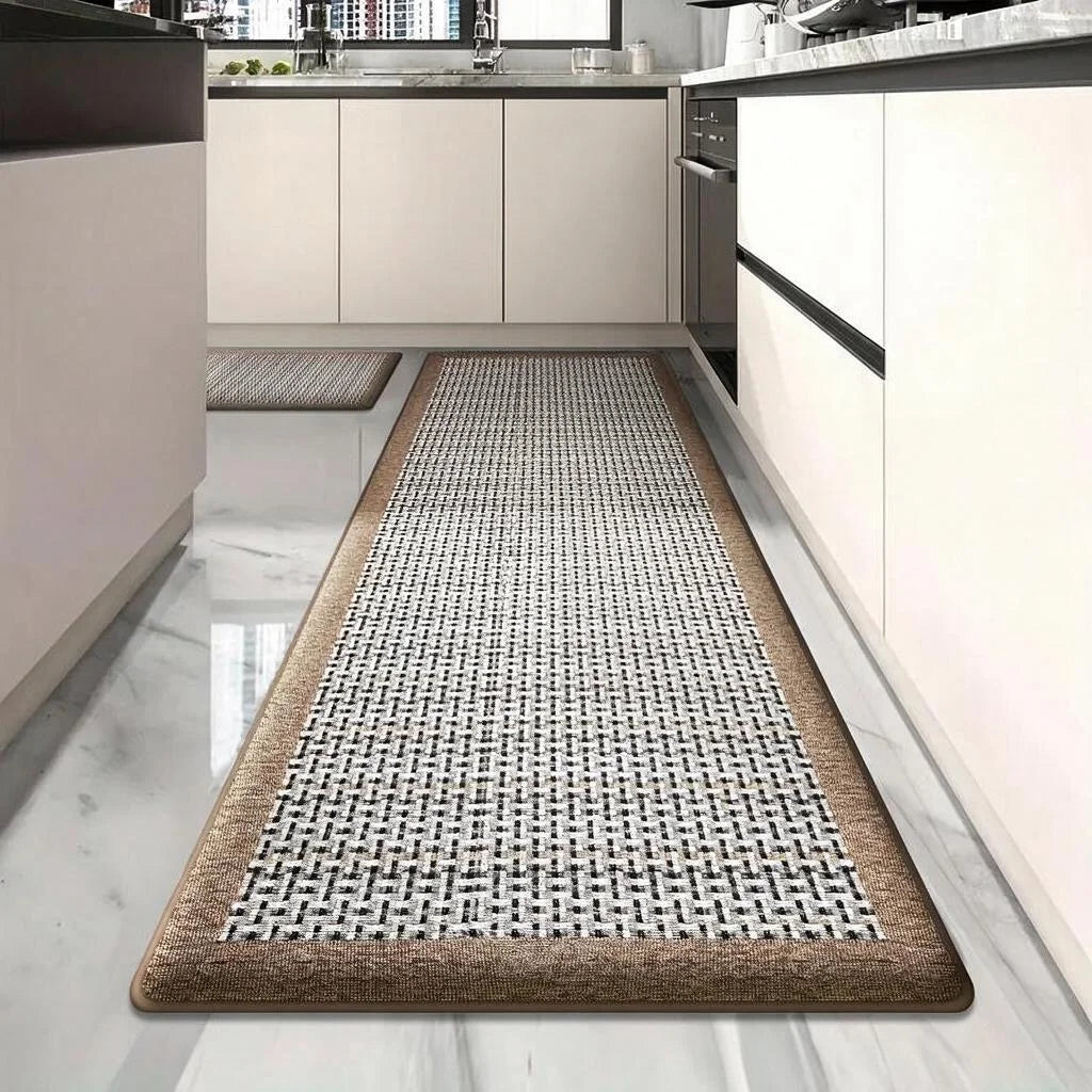 Flannel Kitchen Rug Thick Plush Non Slip Absorbent