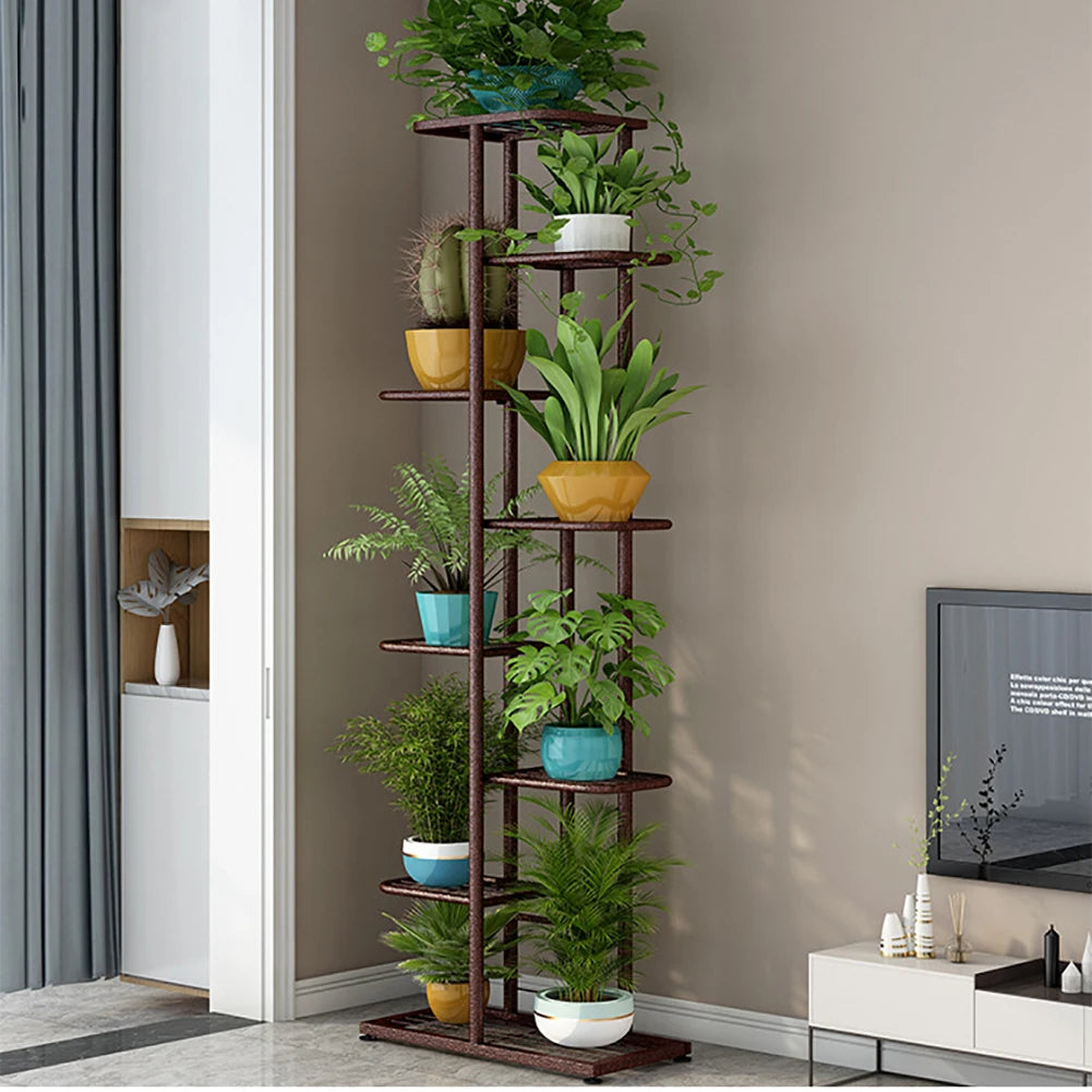8 Tier Metal Plant Stand, Multiple Flower Pot Holder...