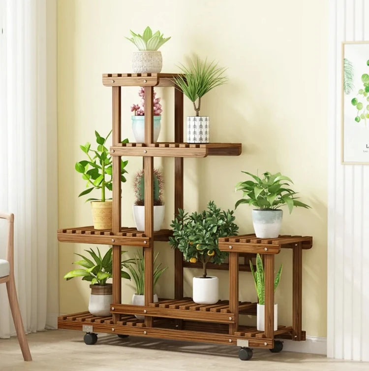 6 Tier Wooden Plant Stand