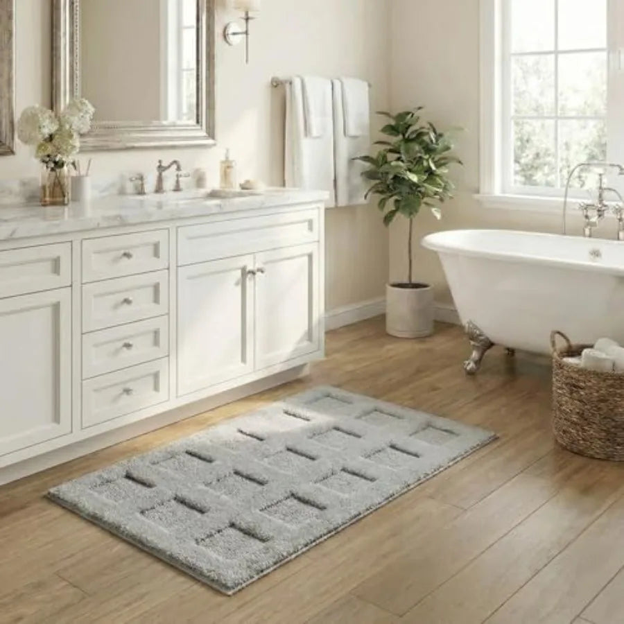 Bathroom Rugs Non Slip, Machine Washable, Absorbent