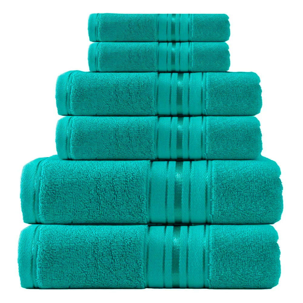 6-Piece, 9 Colors Towel Set, 100% Cotton Turkish Bath Towels, 55x27 In. Hand Towels And Washcloths for Bathroom.....