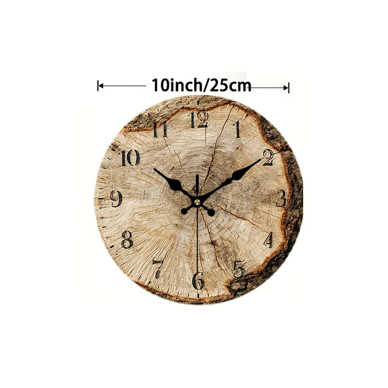 12, 14 inch Wooden Wall Clock, 2D Flat Print