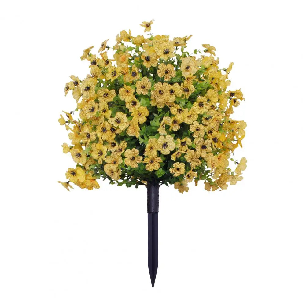 1/2Pcs Artificial Violets Flower with Stake Indoor Outdoor....