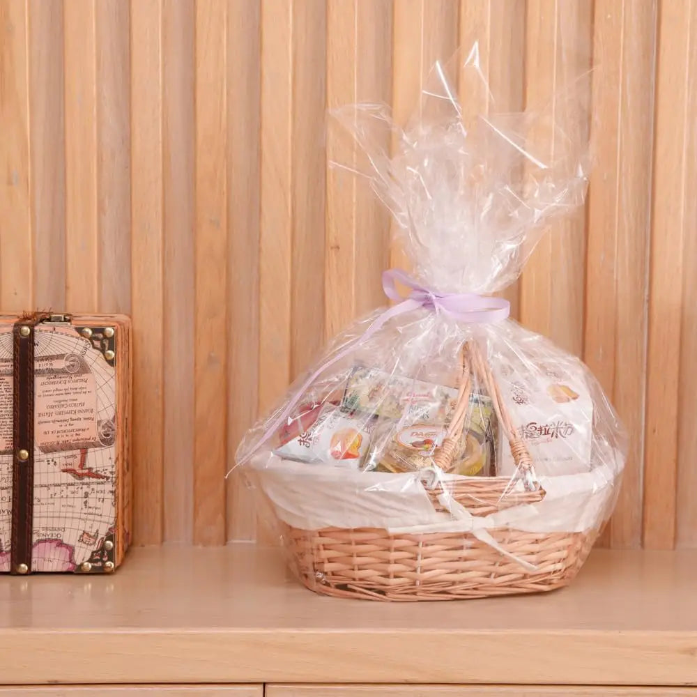 Natural Willow Wicker Basket with Handle – Multi-Purpose....