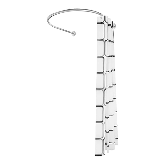 Stainless Steel U-Shaped Shower Curtain Rod Set, Retractable.....