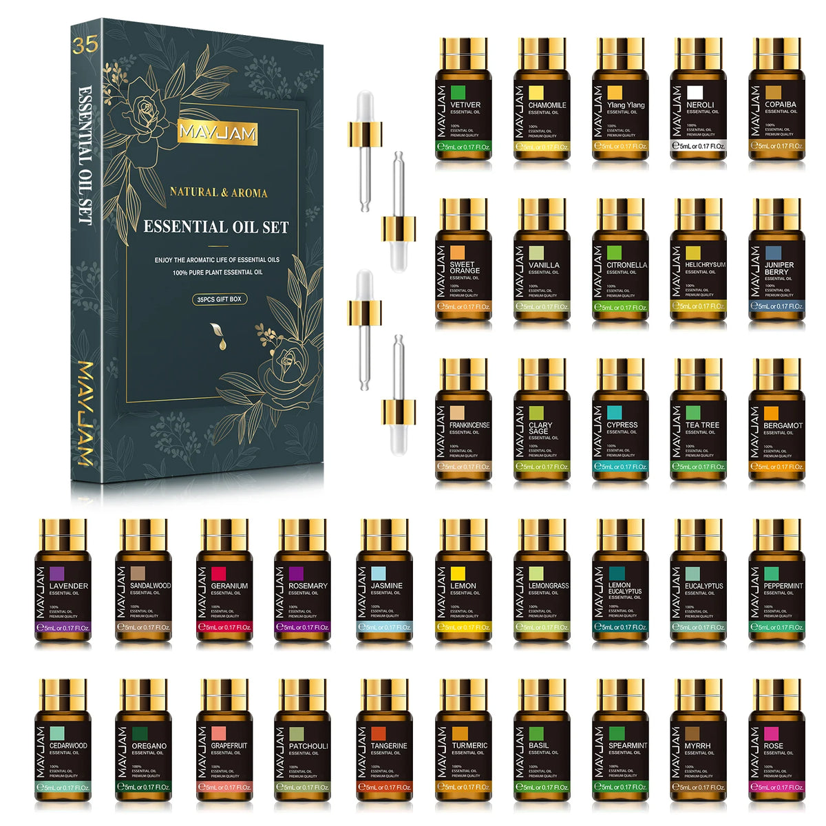 35pcs/set Essential Oils For Humidifier, Diffusers....