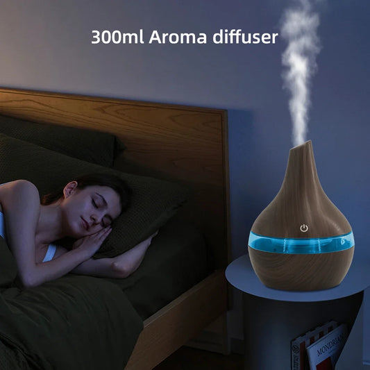 10 Oz. 6 Inch, Diffuser with Remote, 7 Color LED, Humidifier USB Charge, Auto Shut Off......