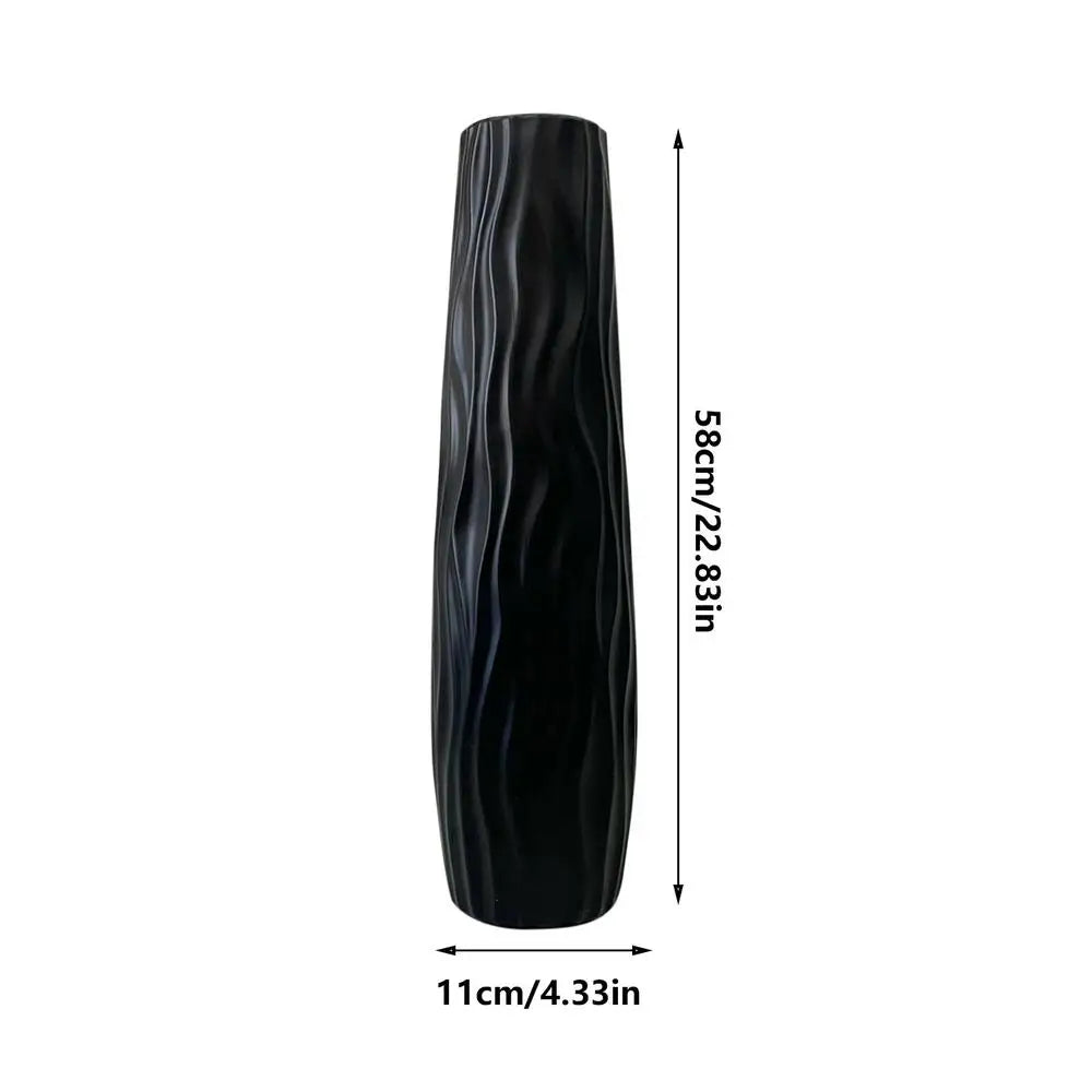 Large Tall Simple Plastic Flower Vase