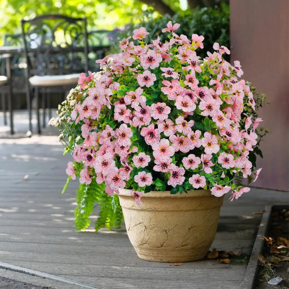 1/2Pcs Artificial Violets Flower with Stake Indoor Outdoor....