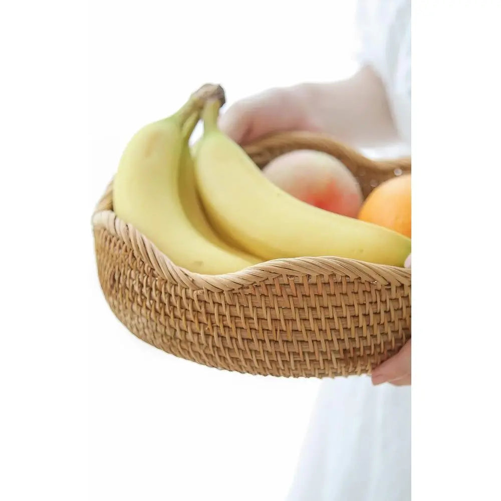 Natural Handwoven Rattan Bread Basket...
