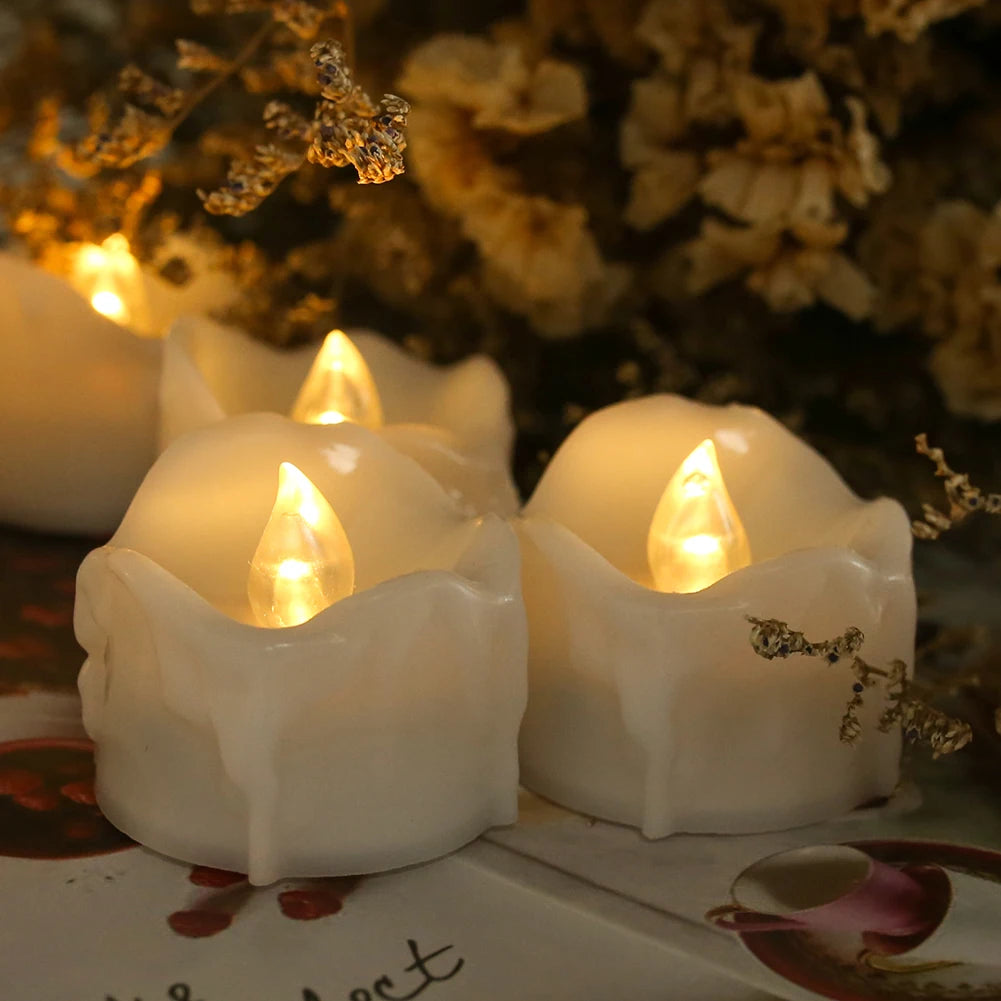 12/24Pack Flameless LED Tealights Battery Operated Candles With Remote Control.....
