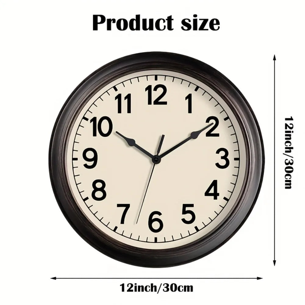 Vintage 12 Inch Wall Clock AA Battery....