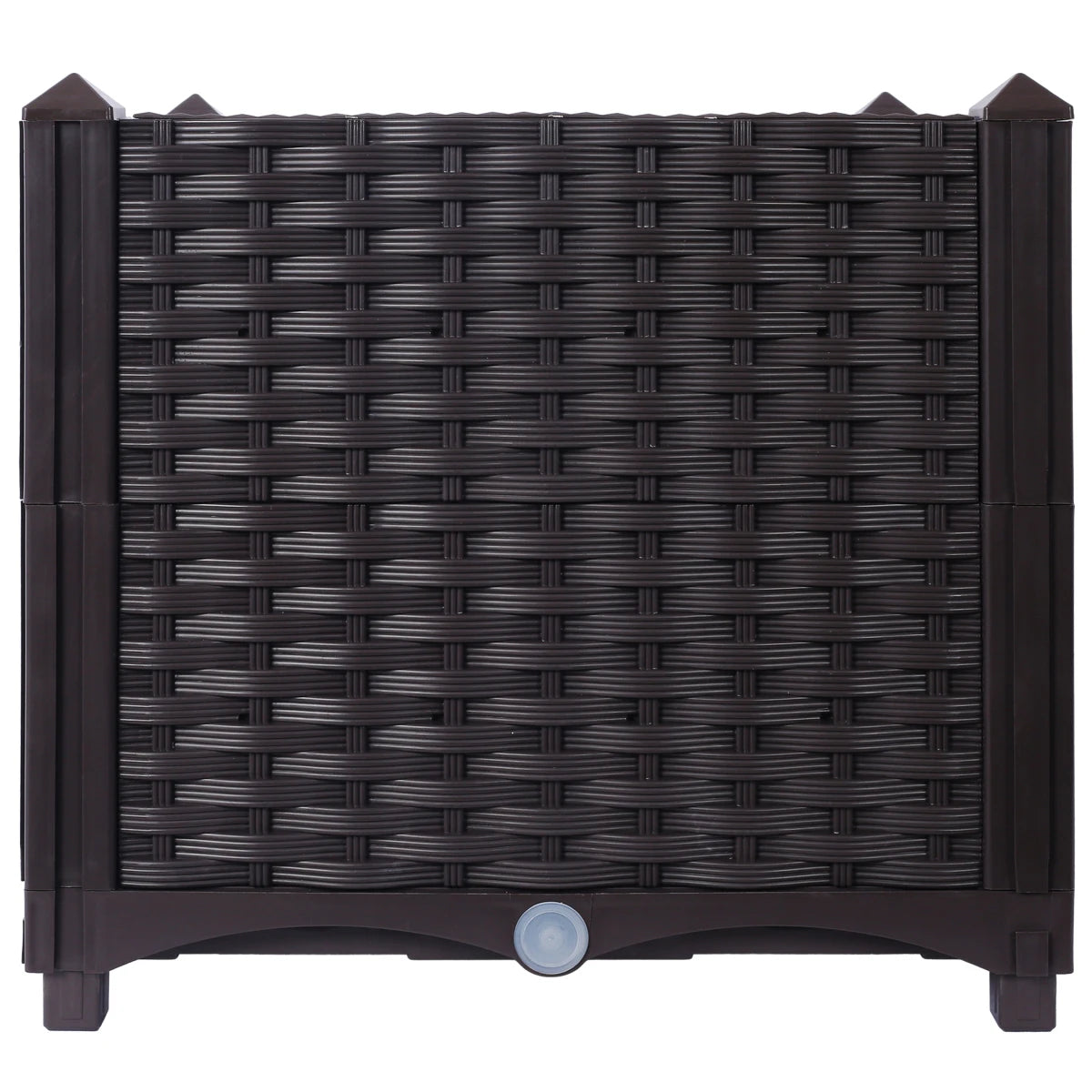 Deep Raised Garden Bed Plastic Planter Box, 15.7" L X 15.7" D X 14.7" H