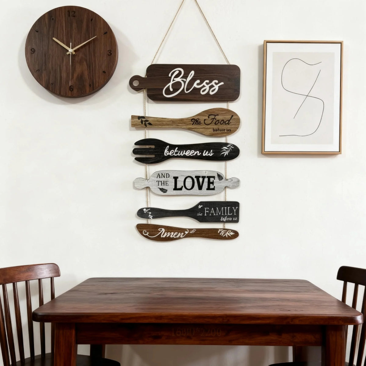 1 Set Prayer Wooden Hanging Sign Wall Art.....