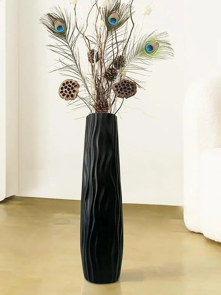 Large Tall Simple Plastic Flower Vase