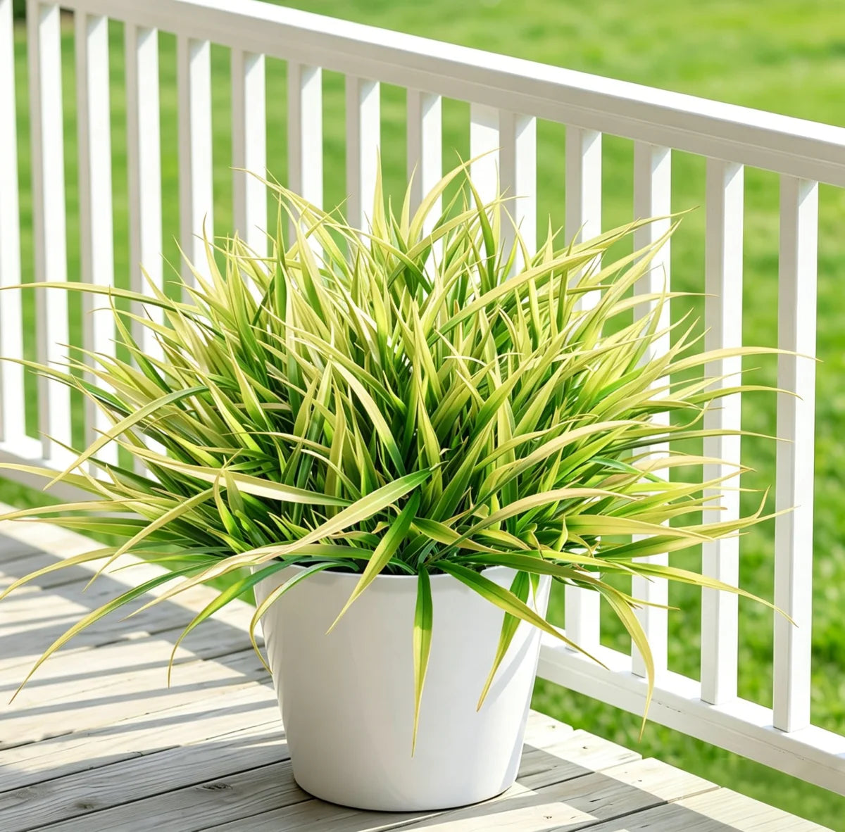 6 Bouquets (No Pot) UV Resistant Artificial Grass Plant