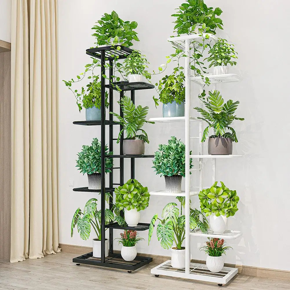 8 Tier Metal Plant Stand, Multiple Flower Pot Holder...
