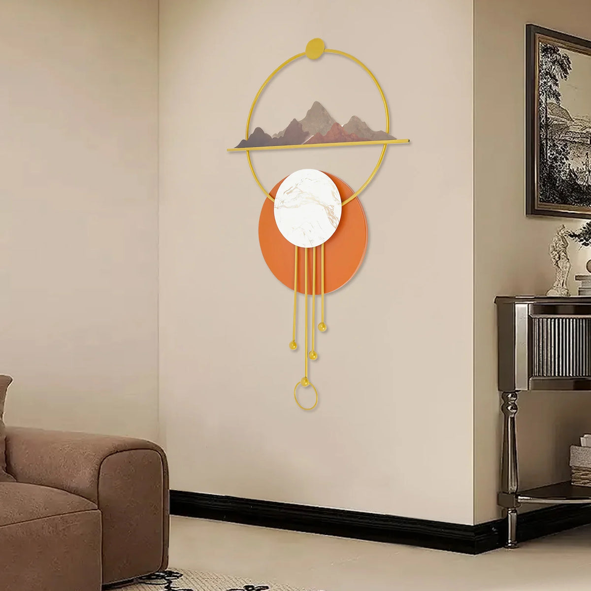 Metal Wall Art Decor Abstract Decorative Wall Plaque