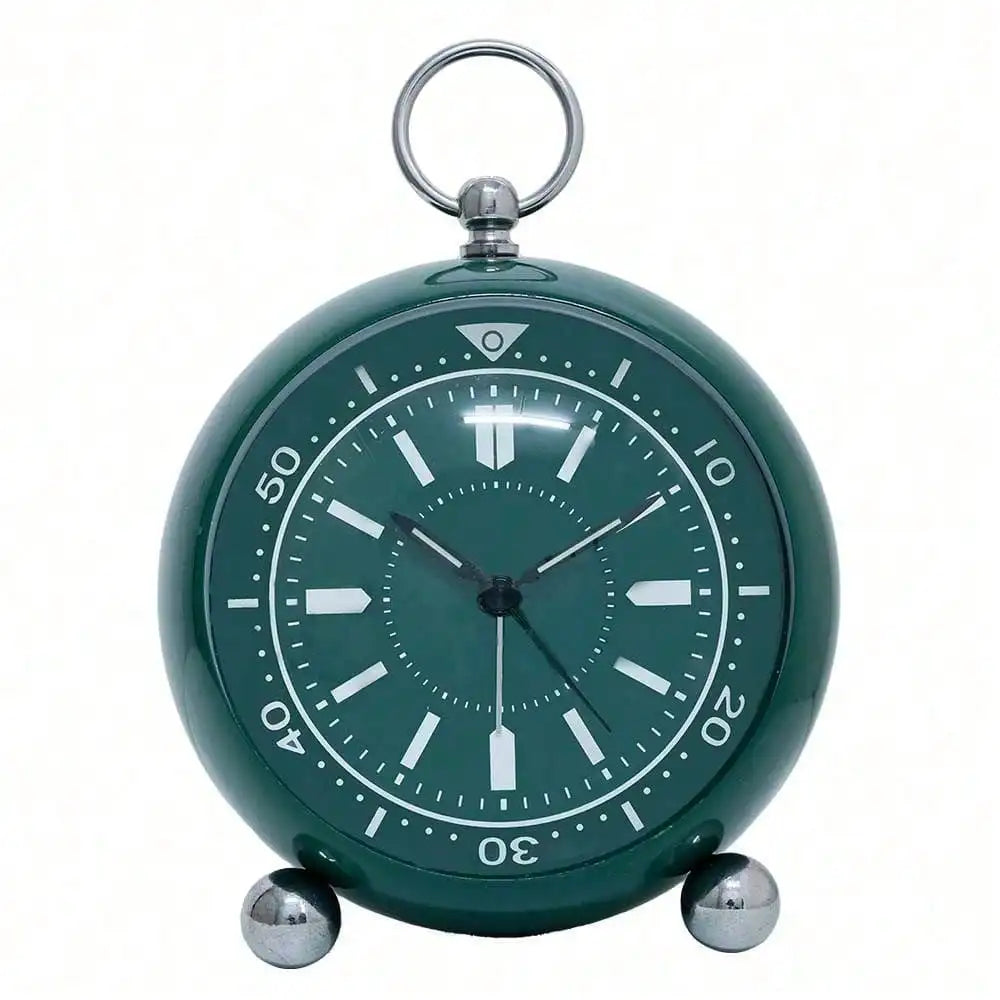 Non Ticking Alarm Clock, Battery Powered, Retro, 3 Colors.....