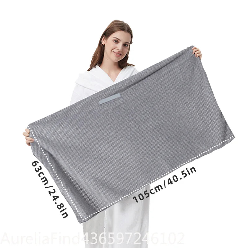24x40 Inch 6 Colors, Microfiber Quick Dry Hair Towel, Very Absorbent & Soft, with Elastic Band....