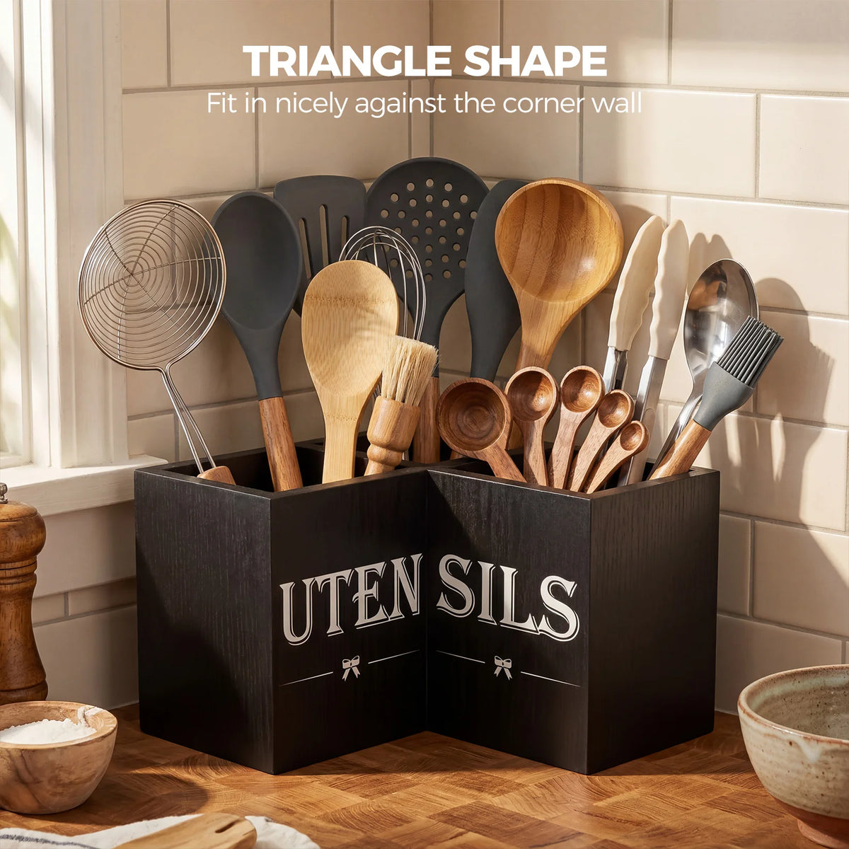 Wooden, 90° Corner Storage Organize....