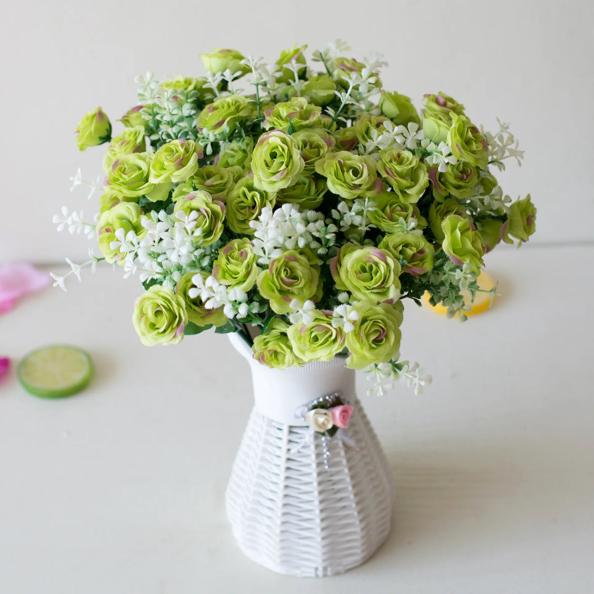 15Heads Artificial Mini Roses