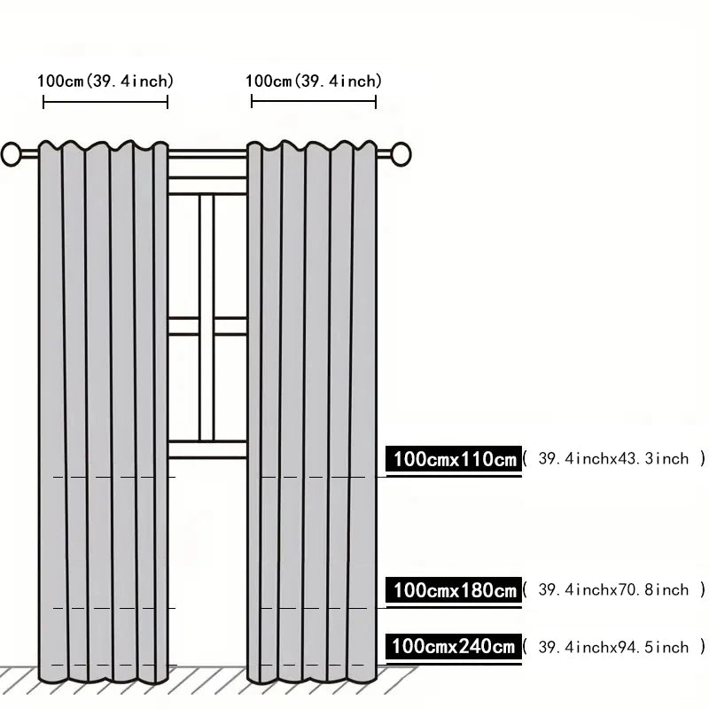 2 Panels elegant solid-color sheer curtains with wave lace trim, 3 Colors, 3 Sizes....