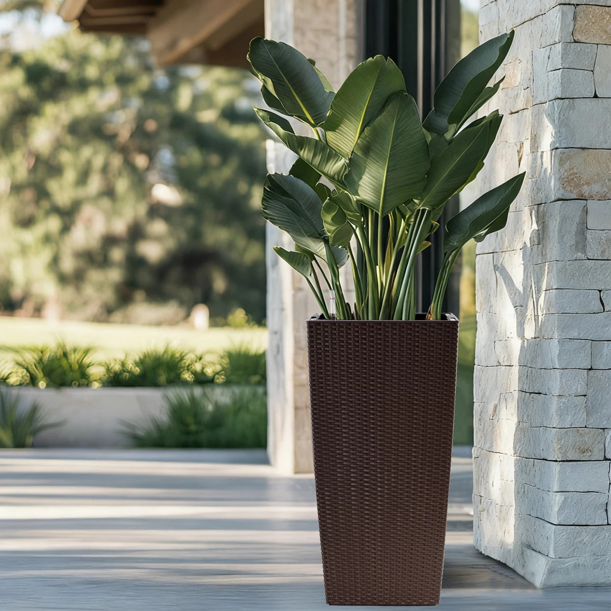 30 in Tall Large Flower Pots Planter with Self-Watering Drainage Holes and Inner Trays Indoor Outdoor