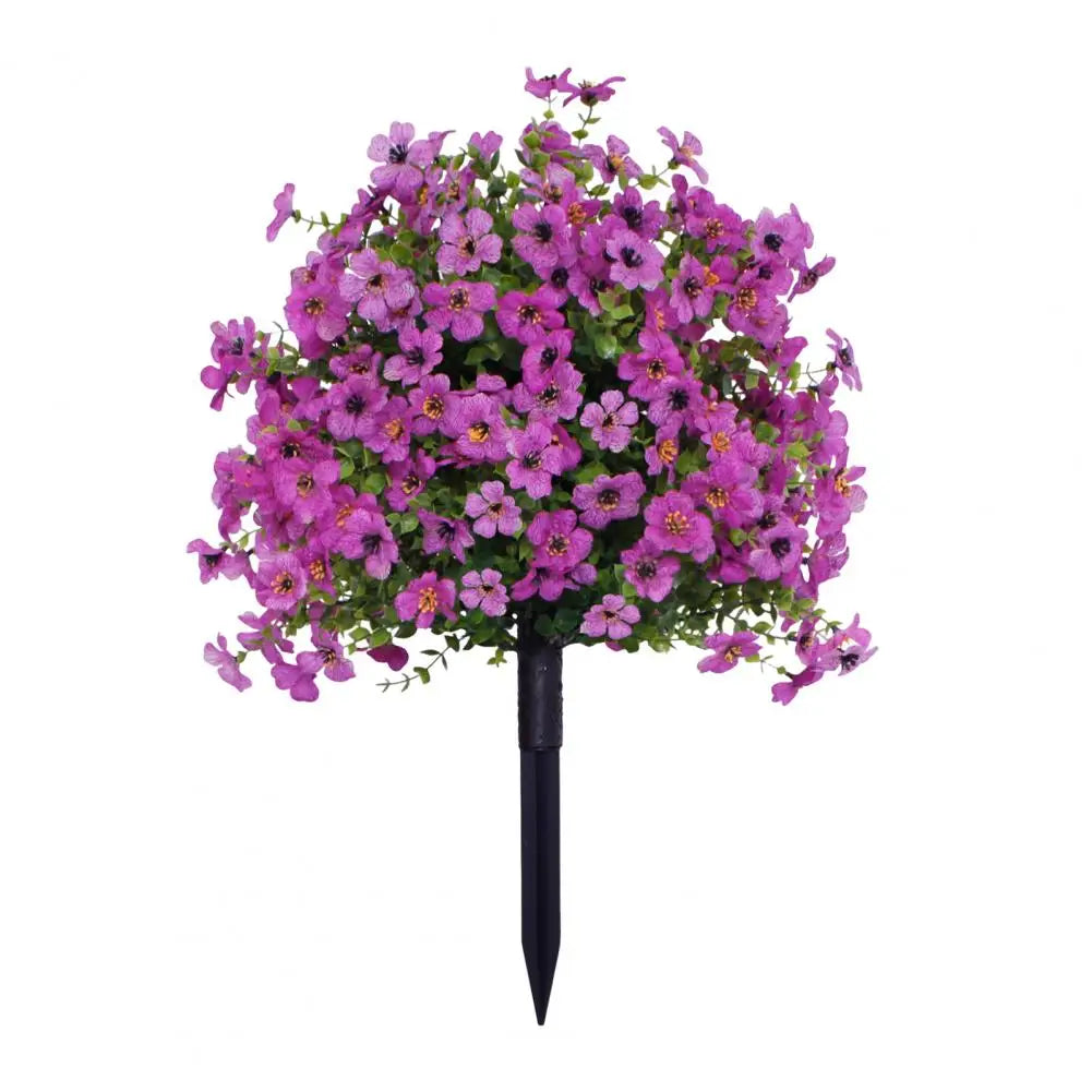 1/2Pcs Artificial Violets Flower with Stake Indoor Outdoor....